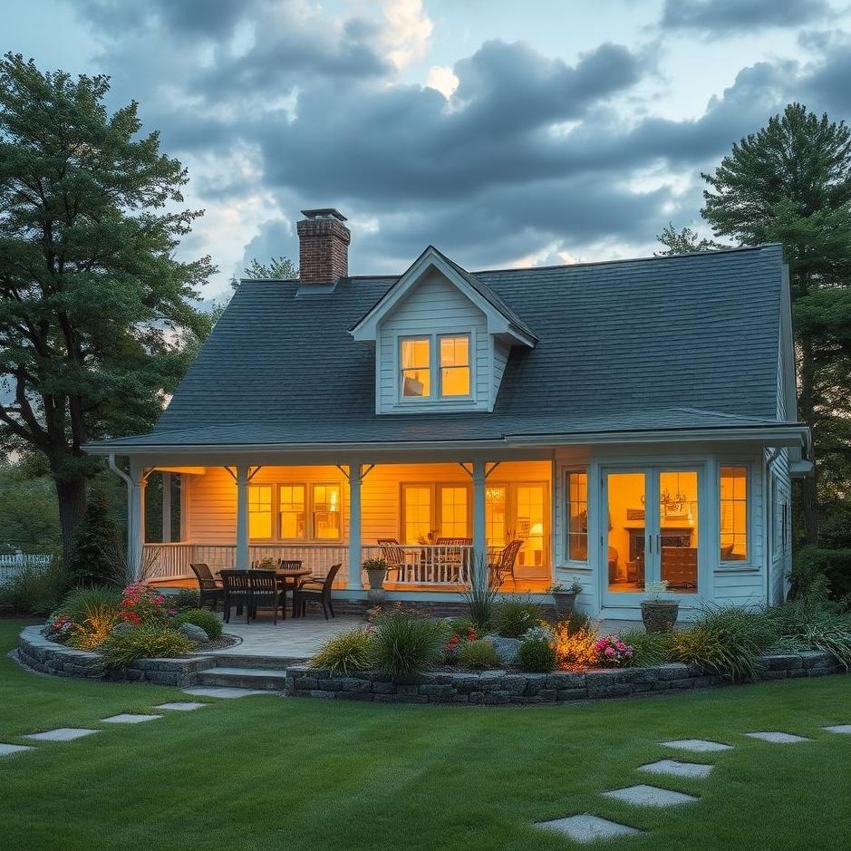 Dream : The backyard of the house in a dream