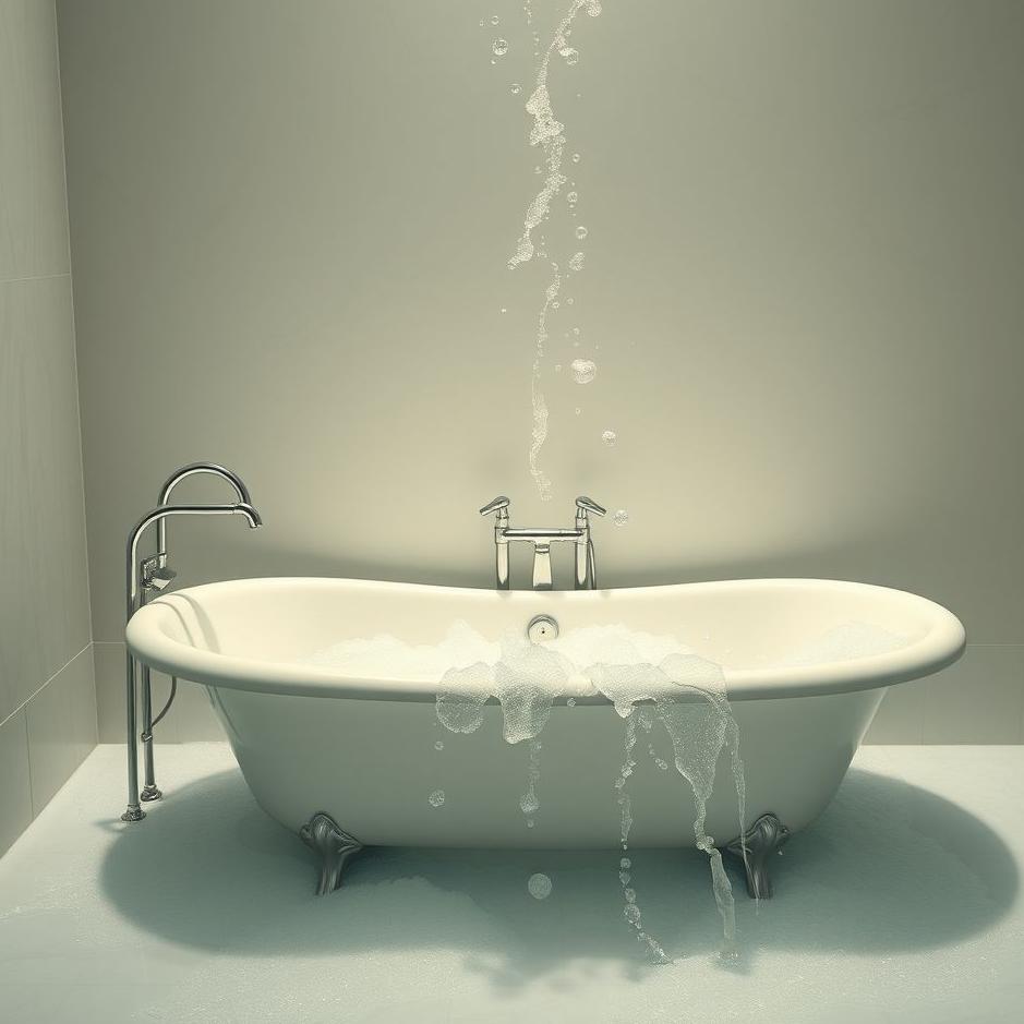 Dream : The bathtub overflowing in a dream