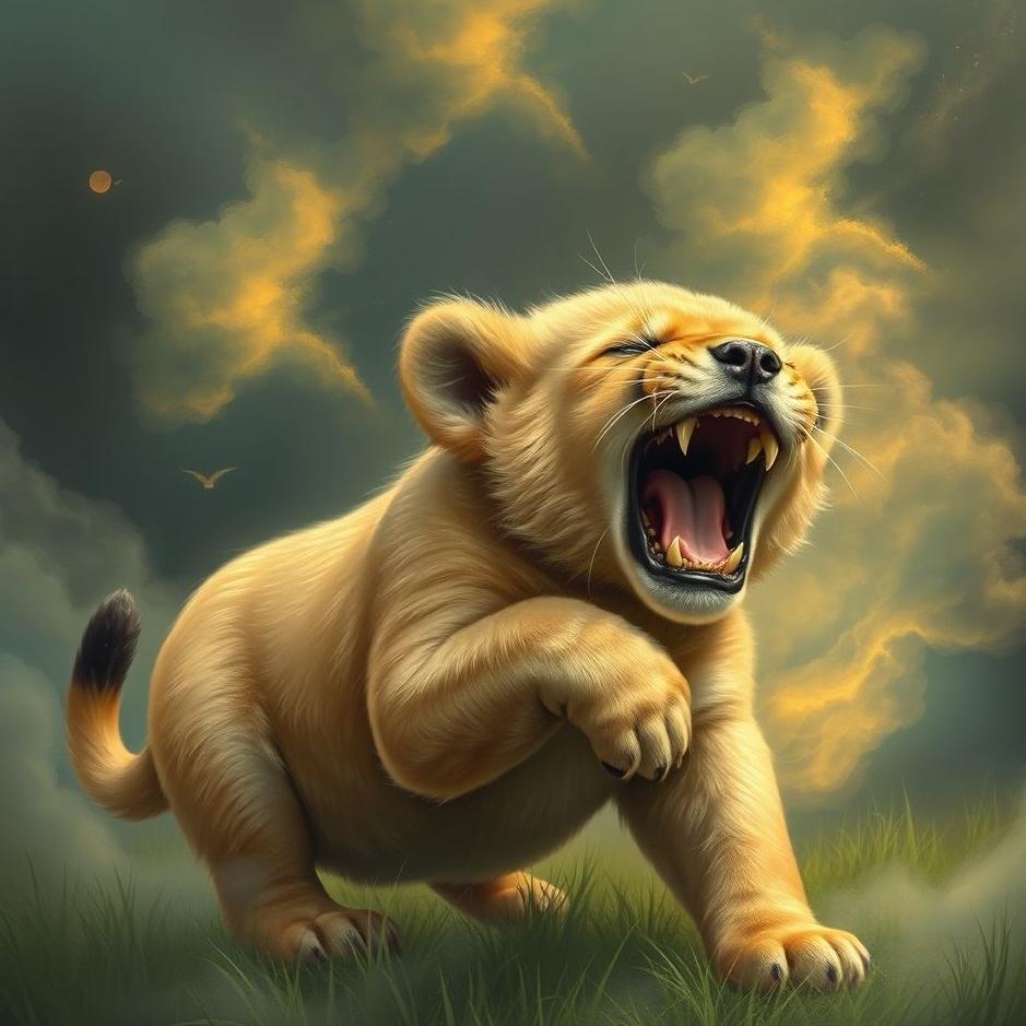 Dream : The bite of lion puppy in the dream