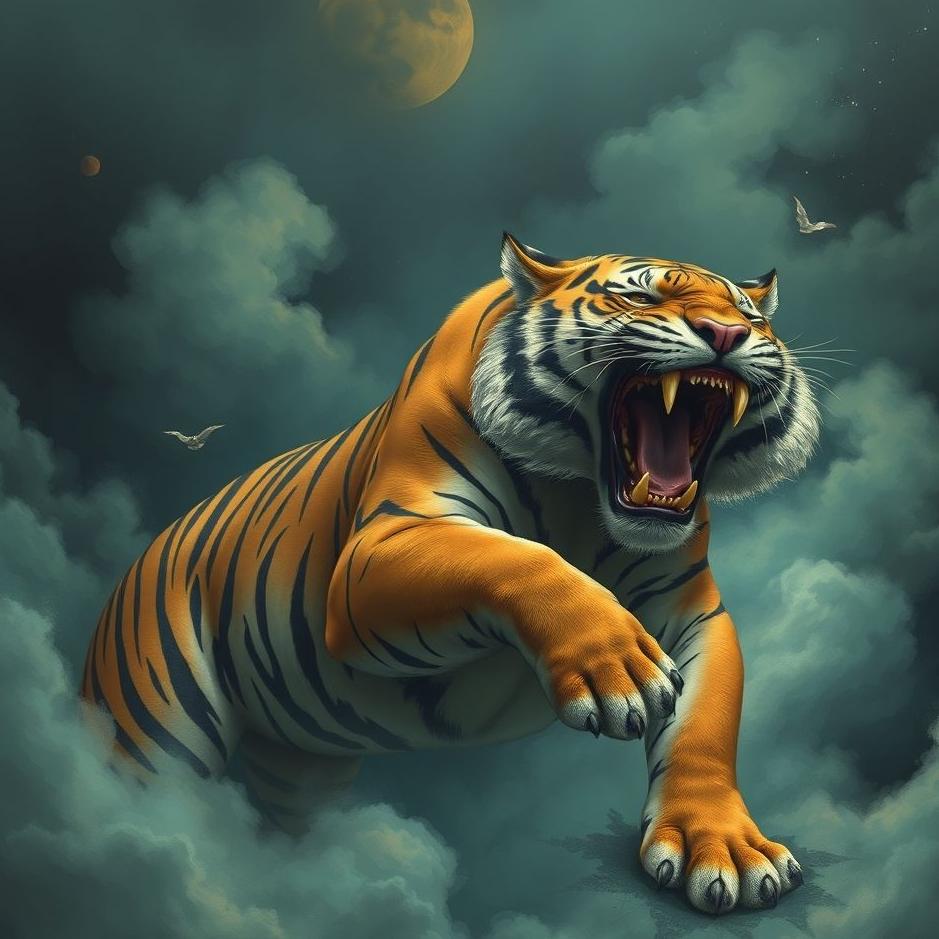 Dream : The bite of the foot tiger in the dream