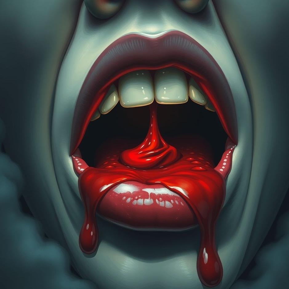 Dream : The blood clot from the mouth in the dream