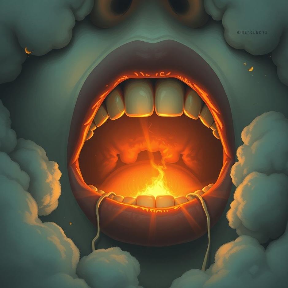 Dream : The break from the mouth in the dream