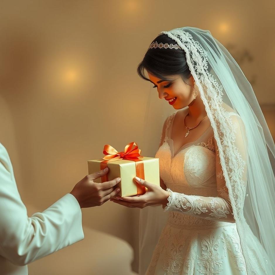 Dream : The bride giving a gift in a dream