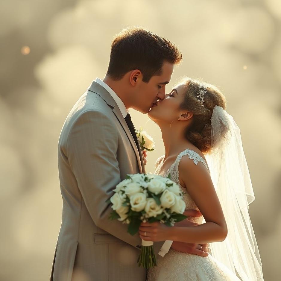 Dream : The bride kissing in a dream