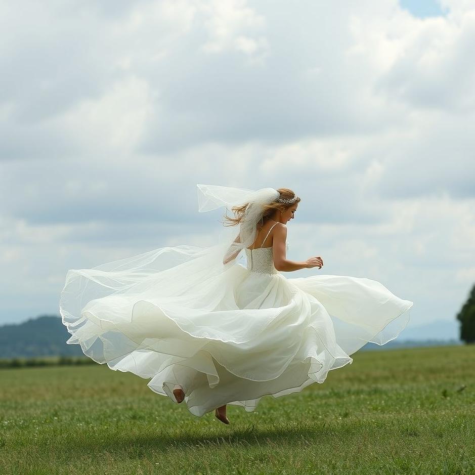 Dream : The bride running in a dream