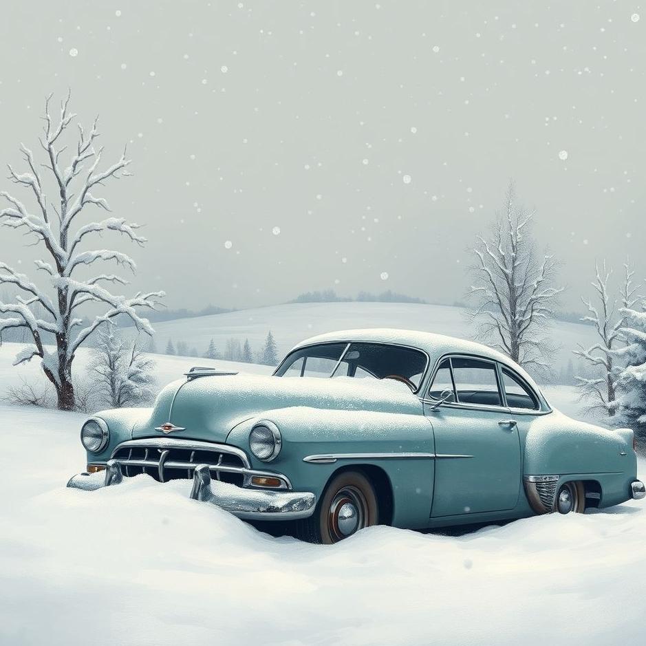 Dream : The car from snow in the dream
