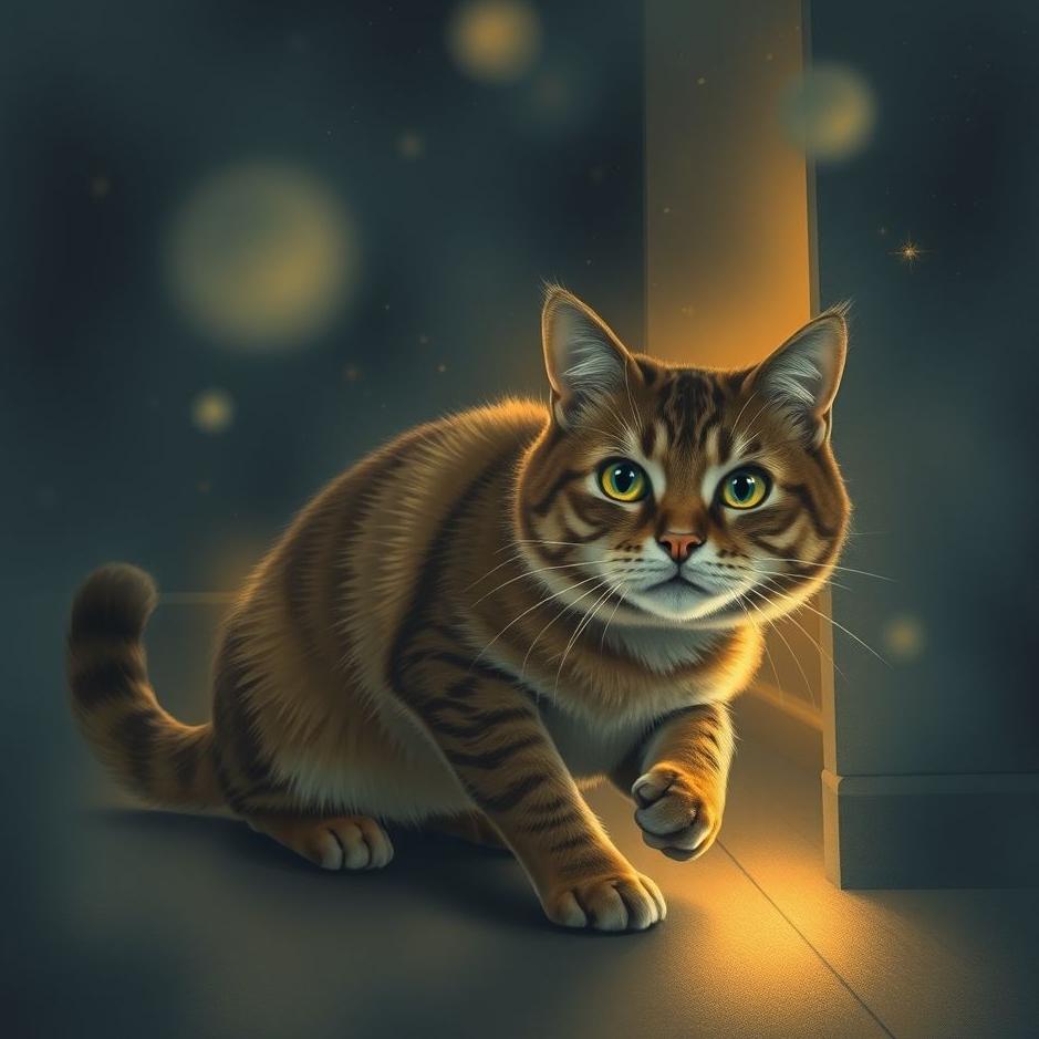 Dream : The cat at home disappearing in a dream