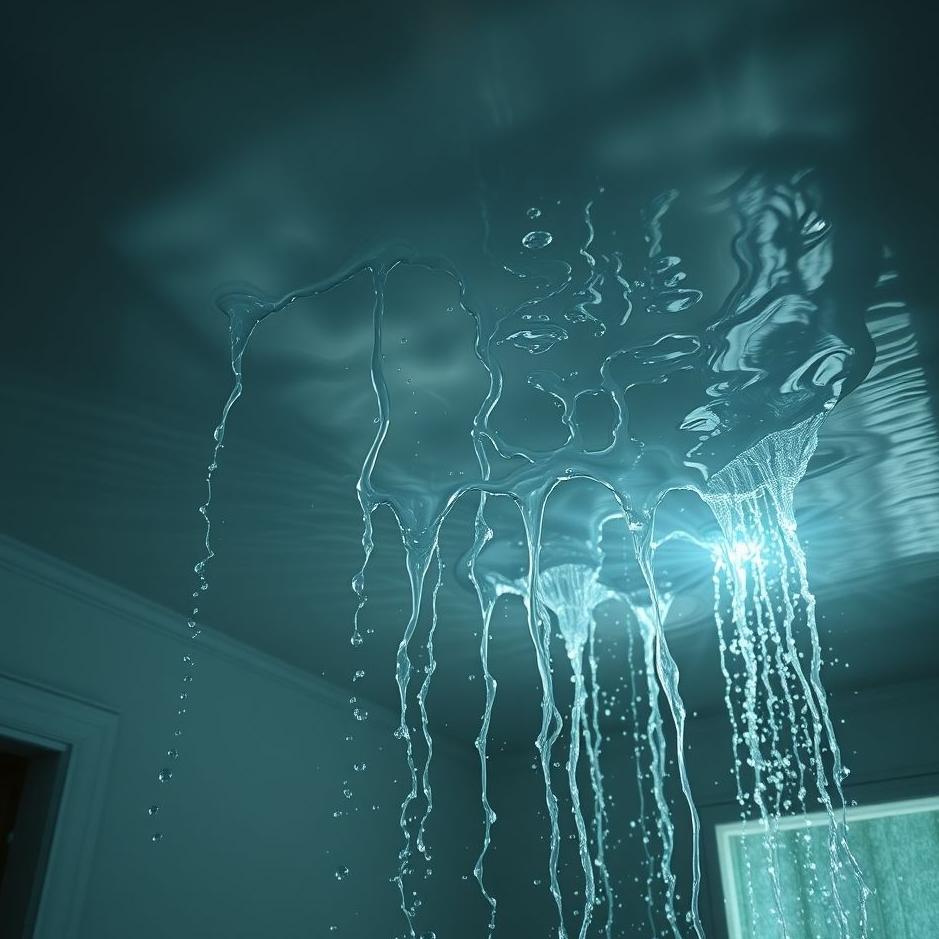 Dream : The ceiling of the house flooded in a dream
