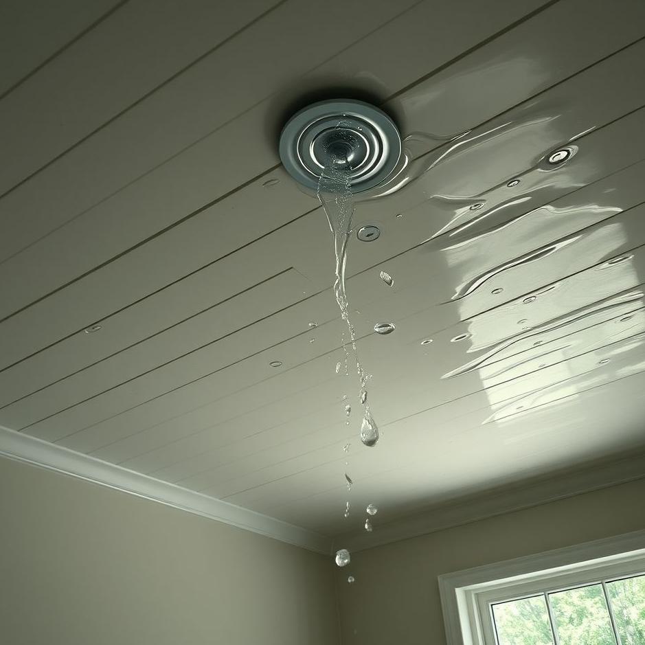 Dream : The ceiling of the house leaking water in a dream