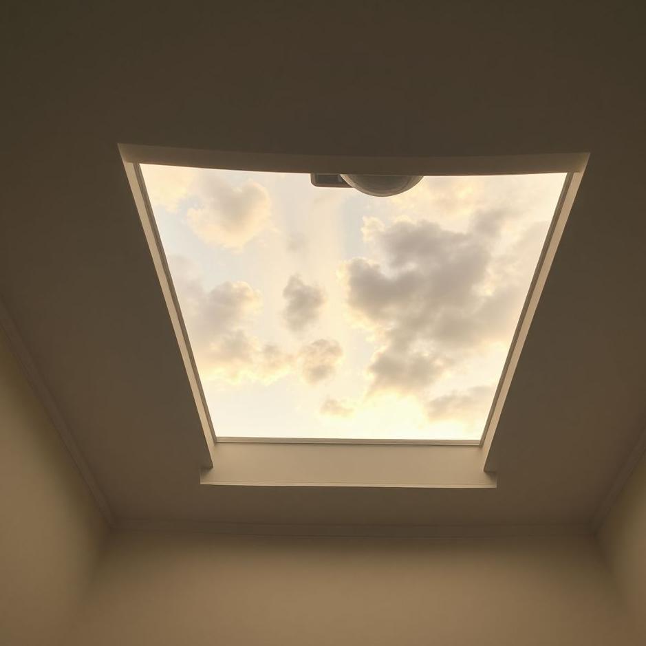 Dream : The ceiling of the room opening in a dream