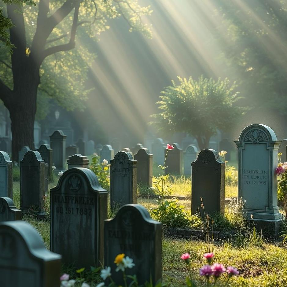 Dream : The cemetery being cleaned in a dream