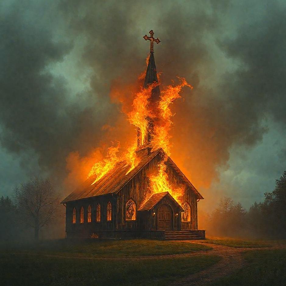 Dream : The church burning in a dream