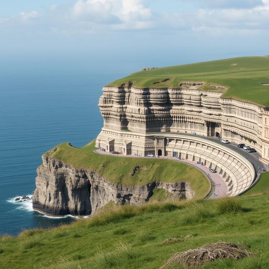 Dream : The cliffa by car