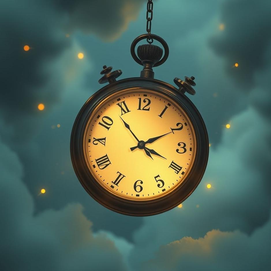 Dream : The clock falling in a dream