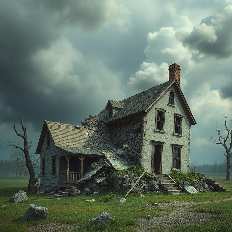 Dream : The collapse of the old house in a dream