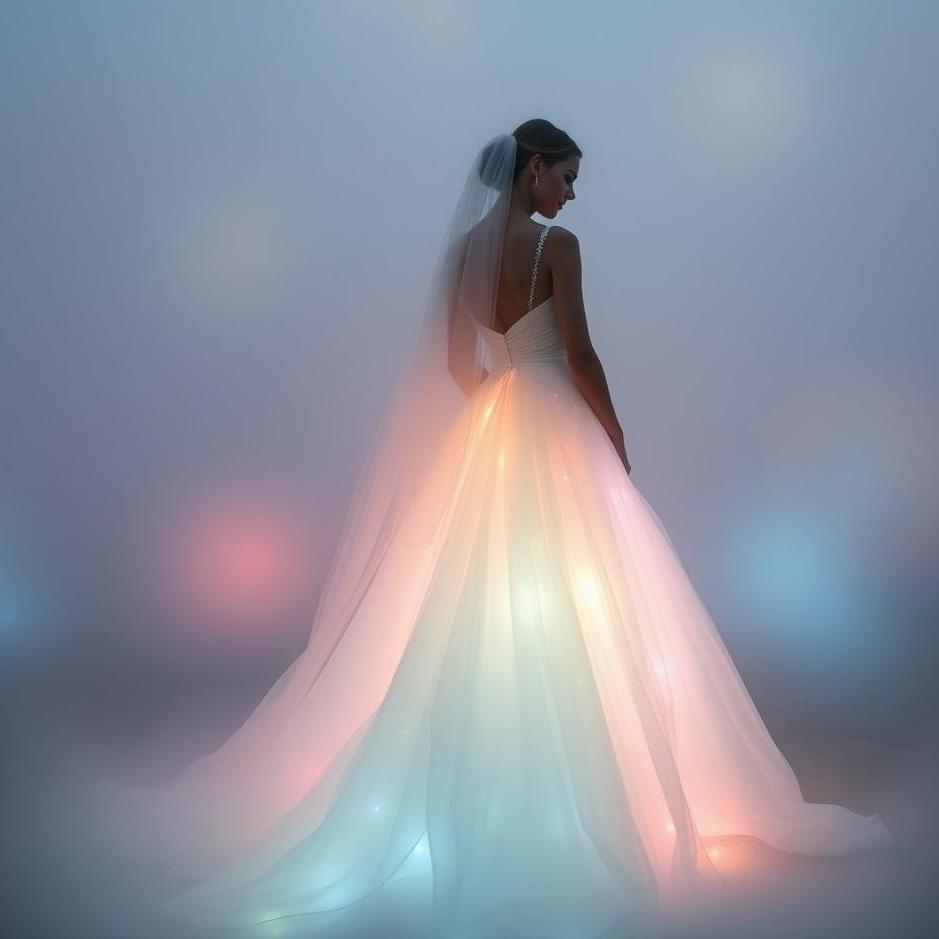 Dream : The color of the wedding dress changing in a dream