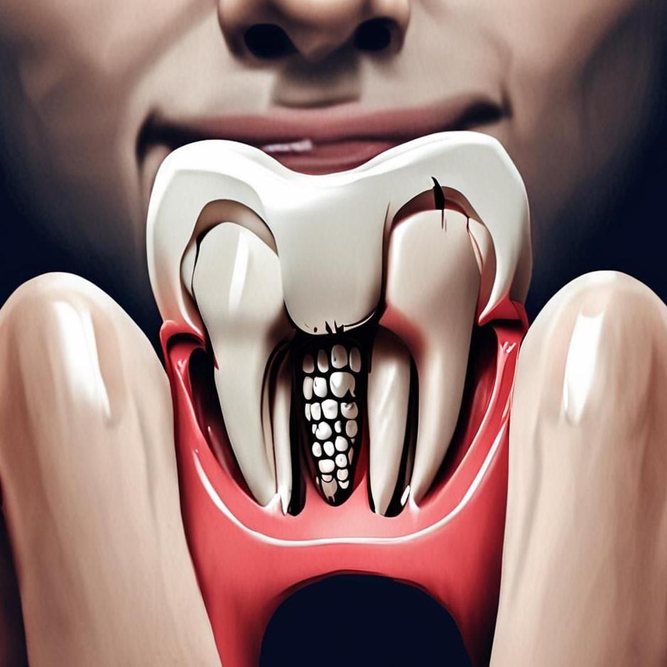 Dream : The crack of the lower tooth in the dream