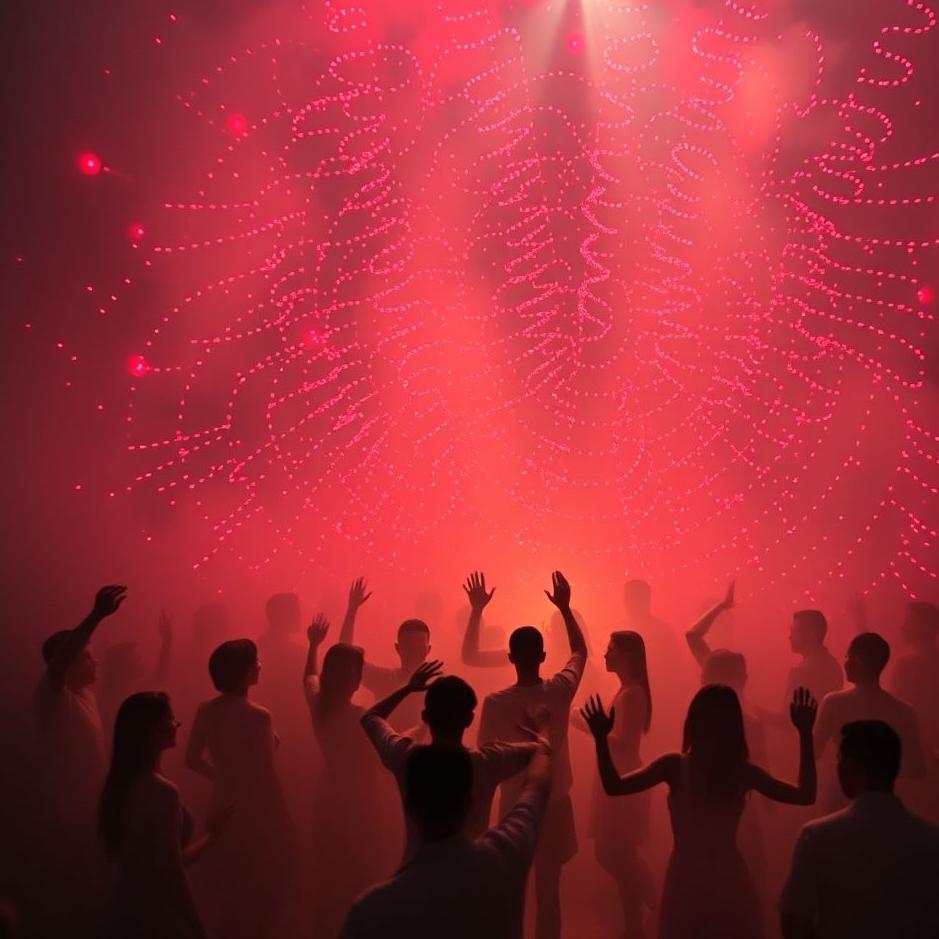 Dream : The crowd dancing in a dream