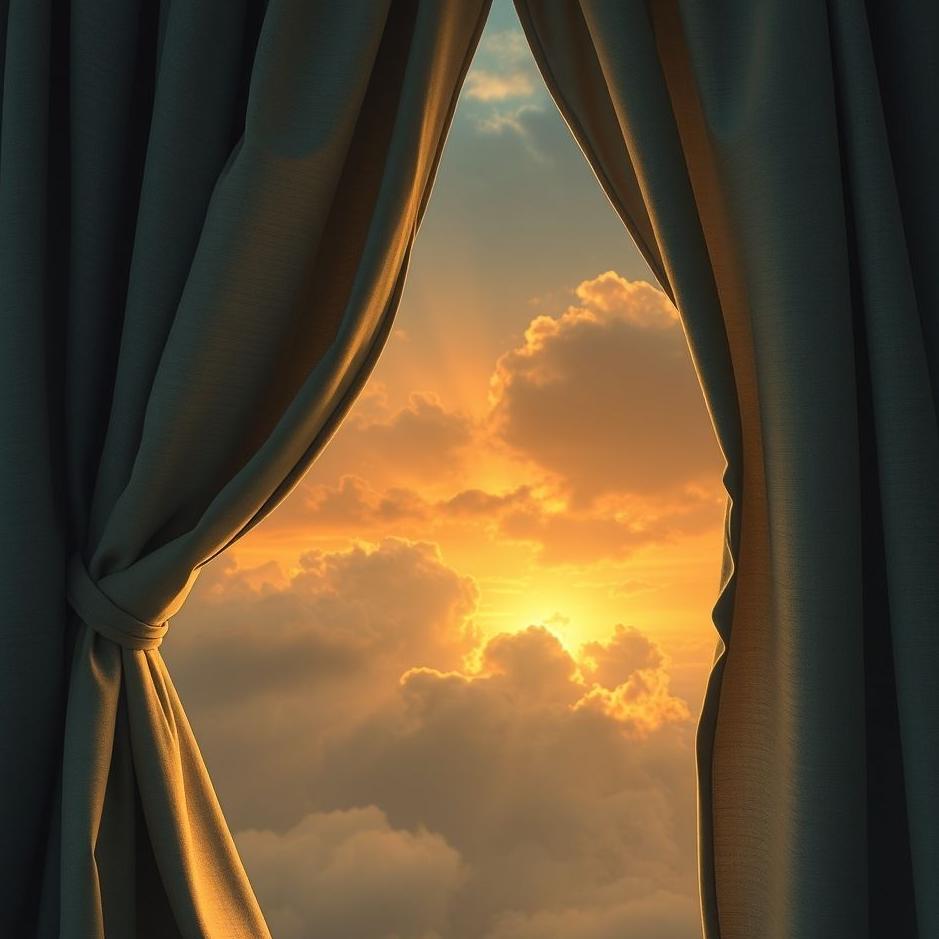 Dream : The curtain being torn in a dream
