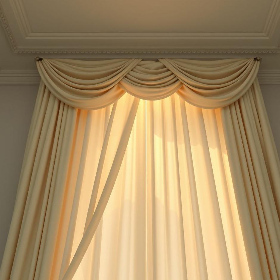 Dream : The curtain coming out of the cornice in a dream