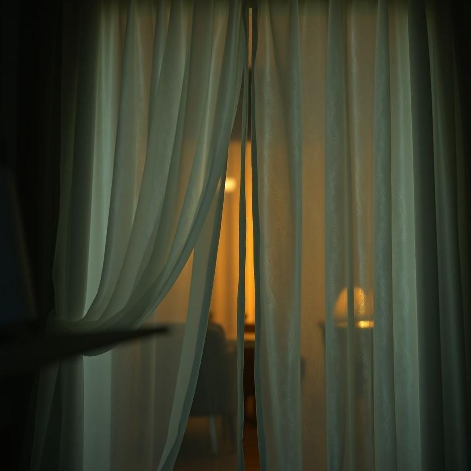 Dream : The curtain of your own house in a dream