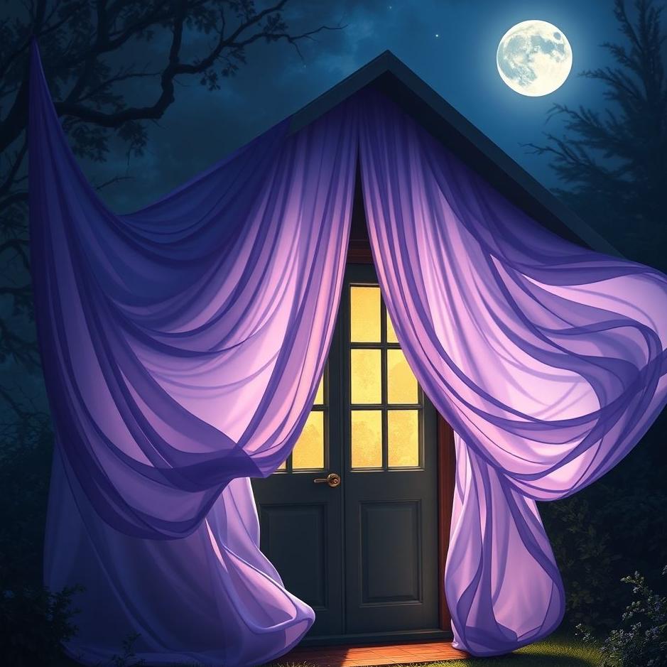 Dream : The curtains of the house changing in a dream