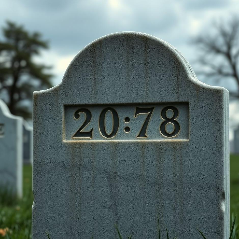 Dream : The death date on a tombstone in a dream