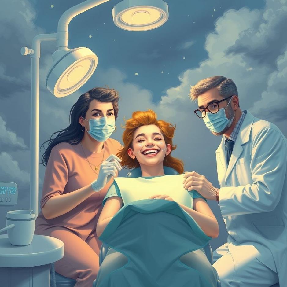 Dream : The dentist with friends in the dream