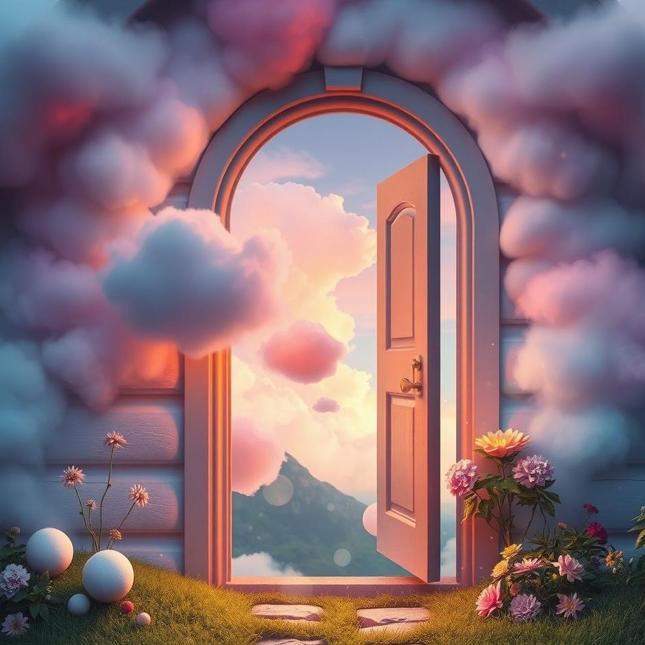 Dream : The door of a house opening backwards in a dream