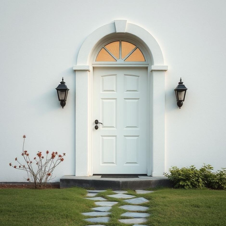 Dream : The door of the house white in a dream