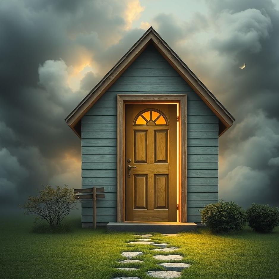 Dream : The door of your own house open in a dream