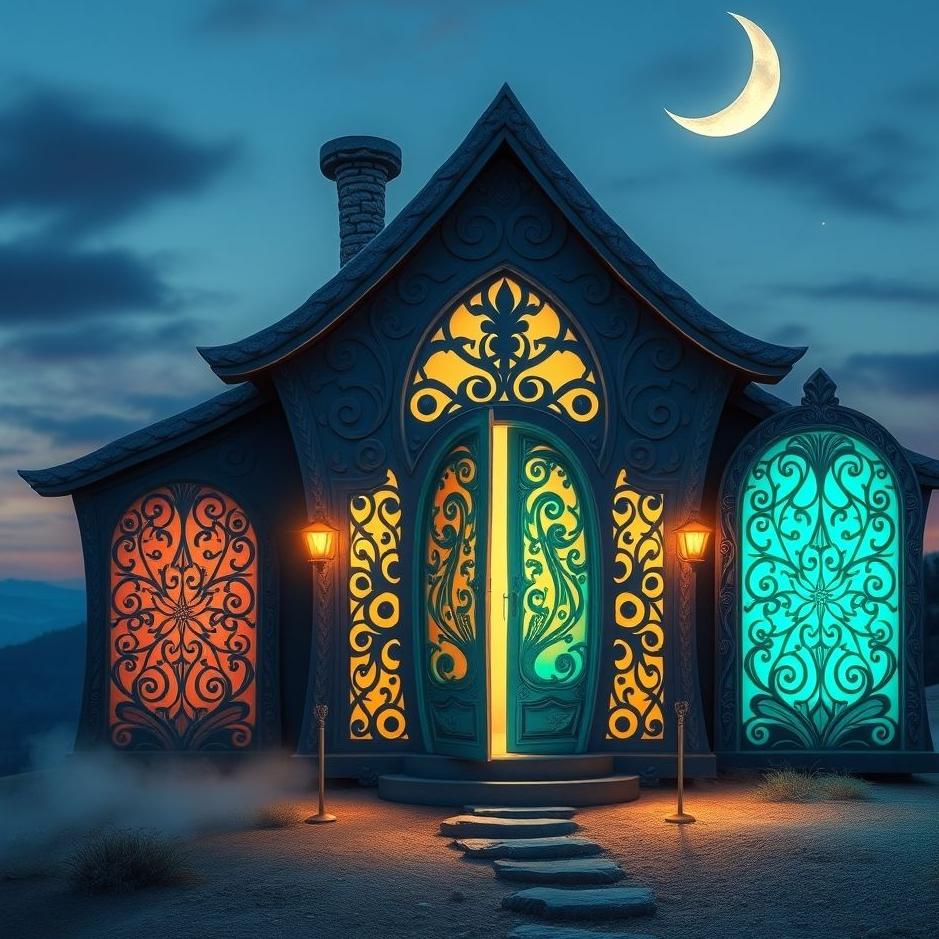 Dream : The doors of a house in a dream