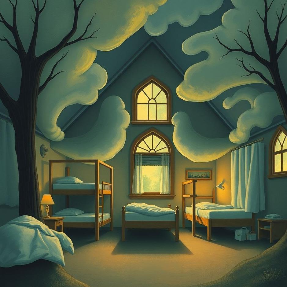 Dream : The dormitory where he stayed in a dream