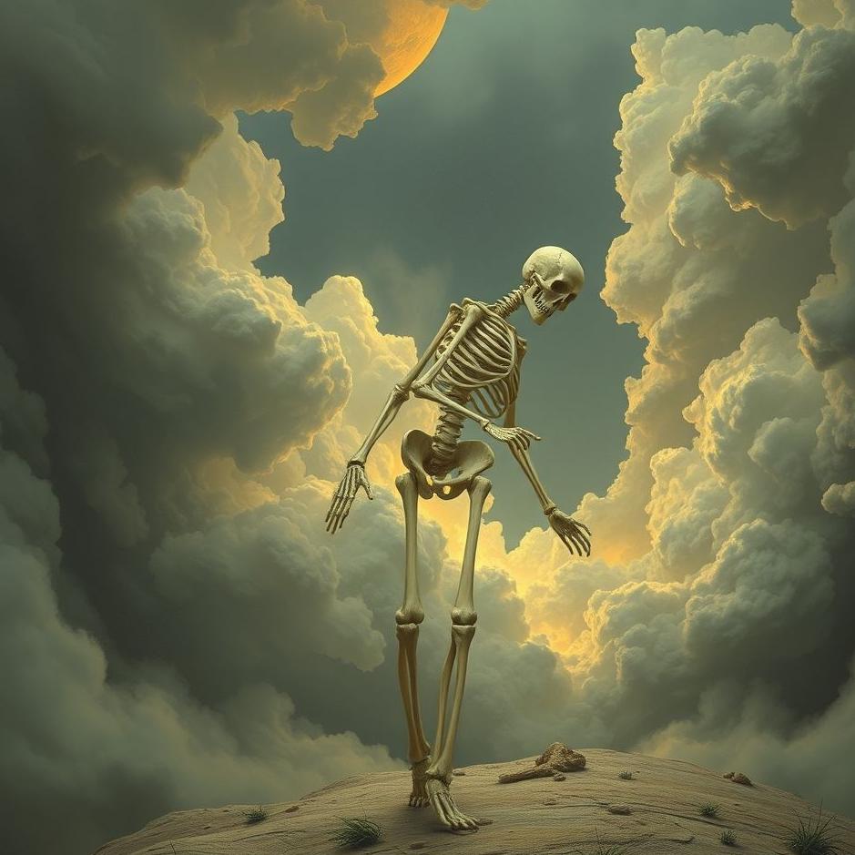 Dream : The emergence of bone standing in the dream