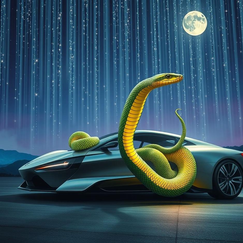 Dream : The emergence of snake from the car in the dream