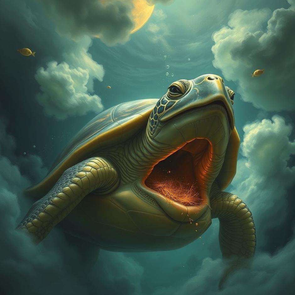 Dream : The emergence of turtle from the mouth in the dream