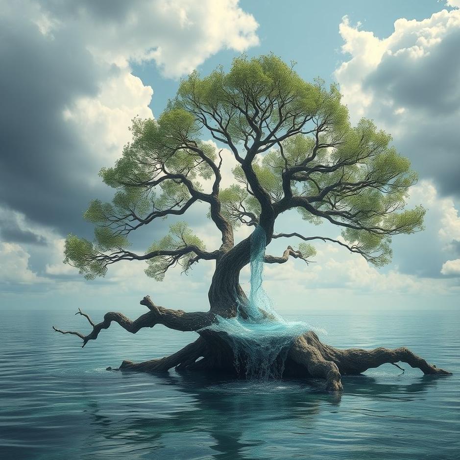 Dream : The emergence of water from the tree in the dream