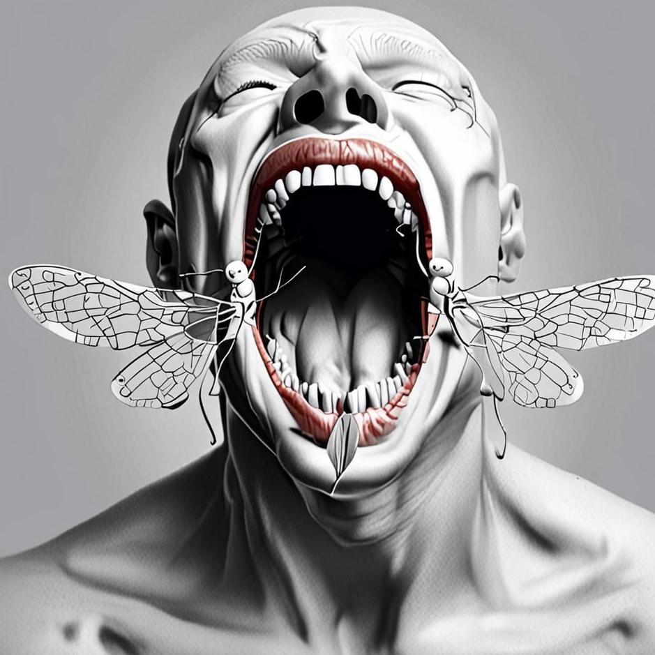 Dream Dictionary : The emergence of white insects from the mouth in the dream