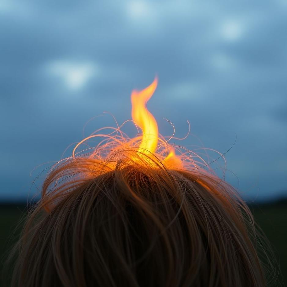 Dream : The ends of your hair burning in a dream