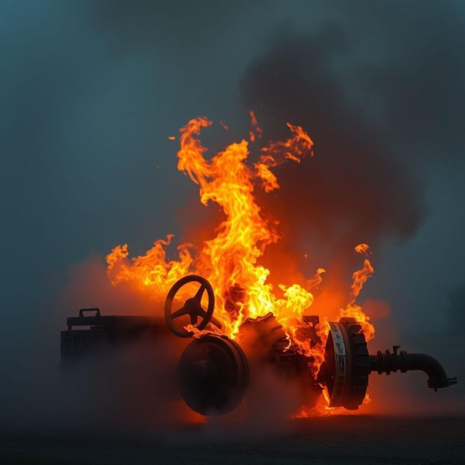 Dream : The engine burning in a dream