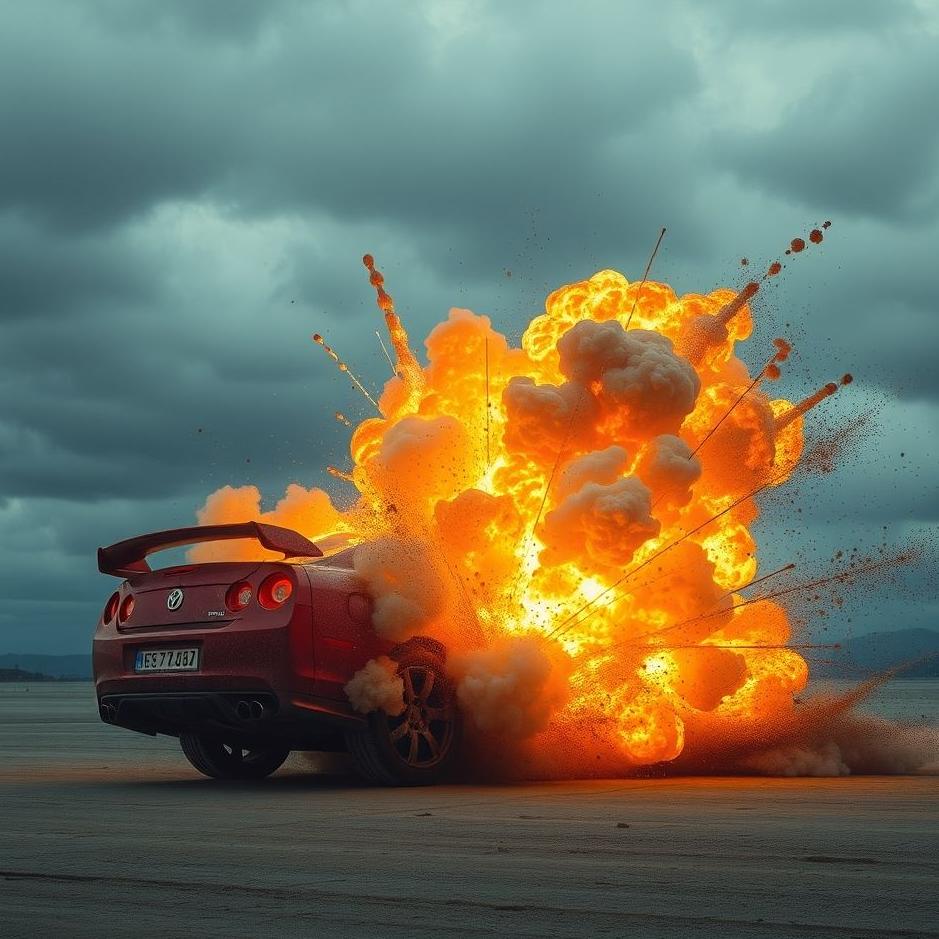 Dream : The explosion of the car wheel in the dream