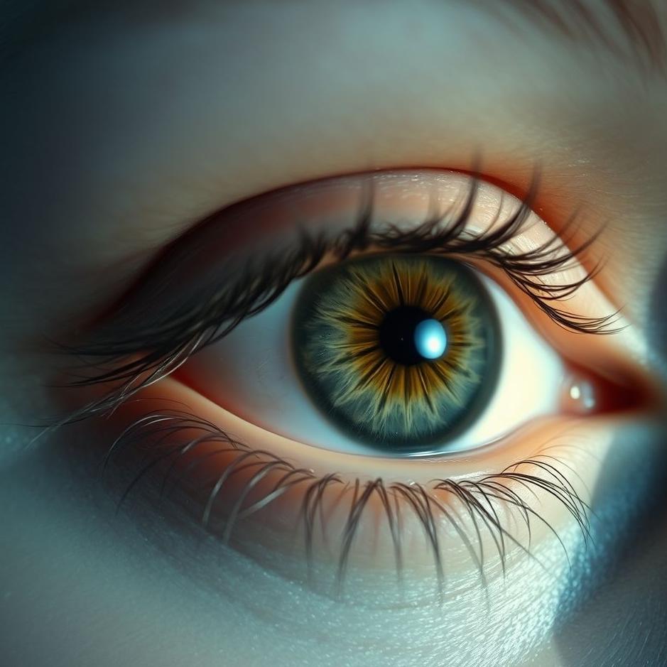 Dream : The eye getting crusted in a dream