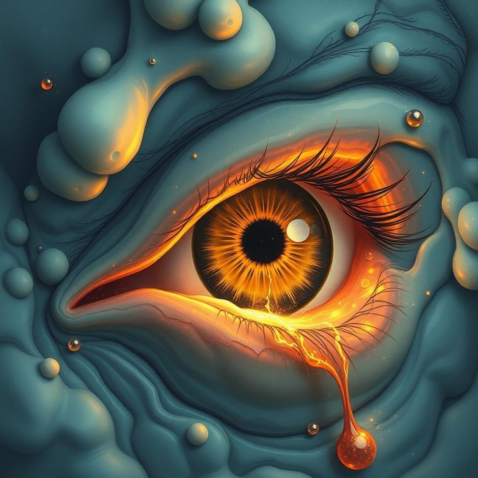 Dream : The eye melting in a dream
