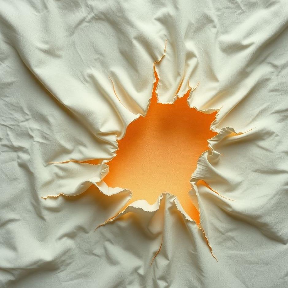 Dream : The fabric being torn in a dream