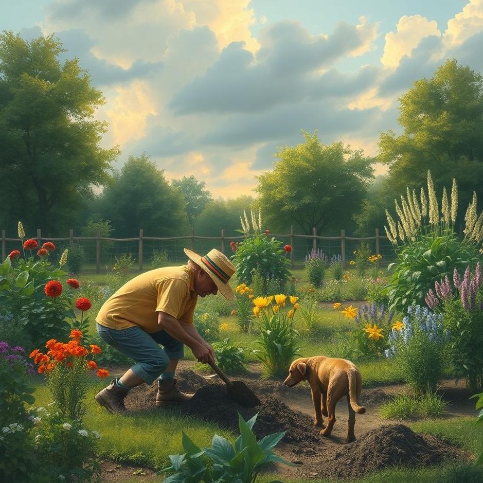 Dream : The garden digging in the dream