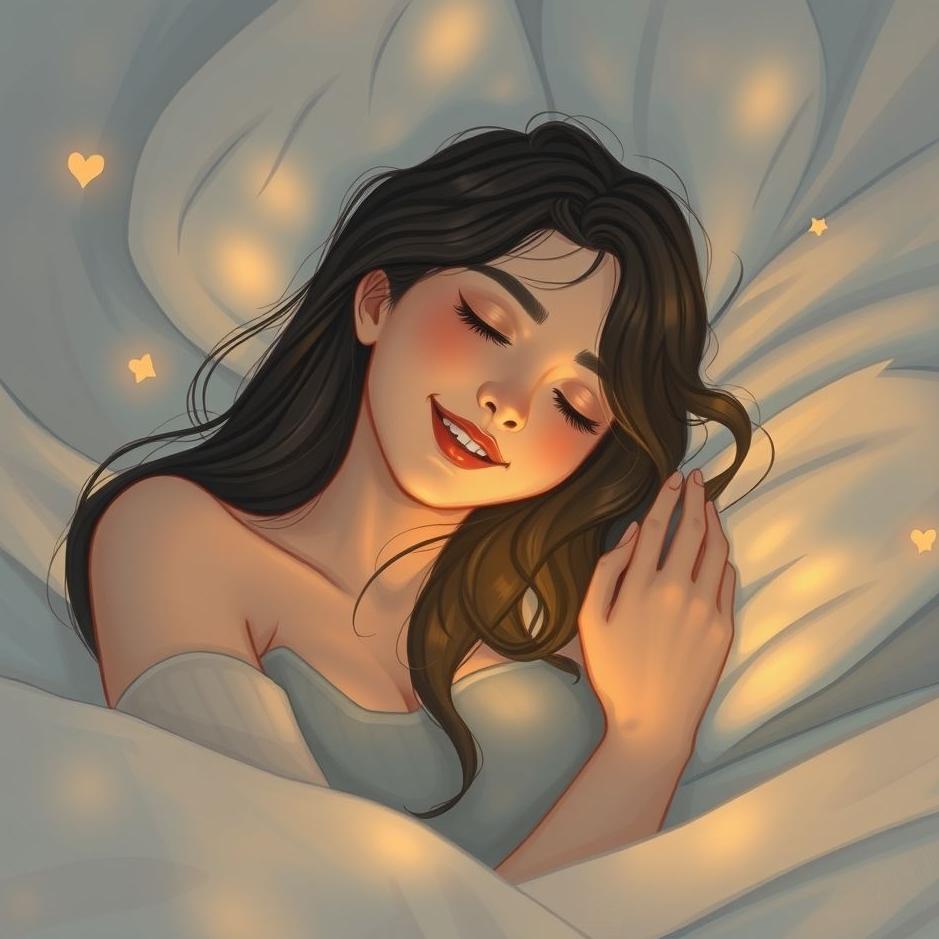 Dream : The girl I love smiling at me in a dream