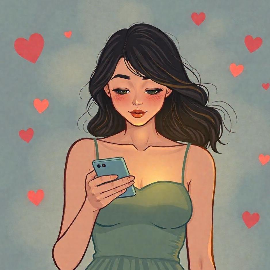 Dream : The girl you like texting you in a dream