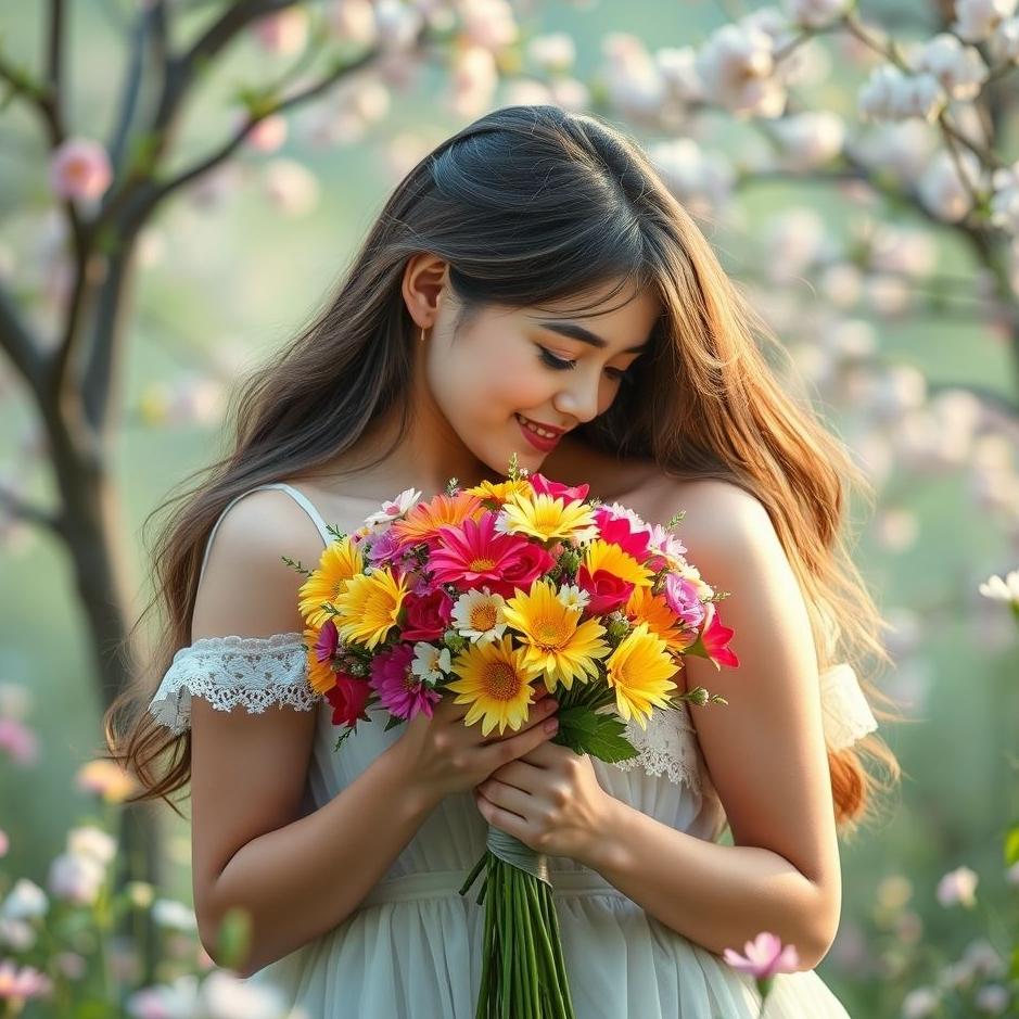 Dream : The girl you love giving you flowers in your dream