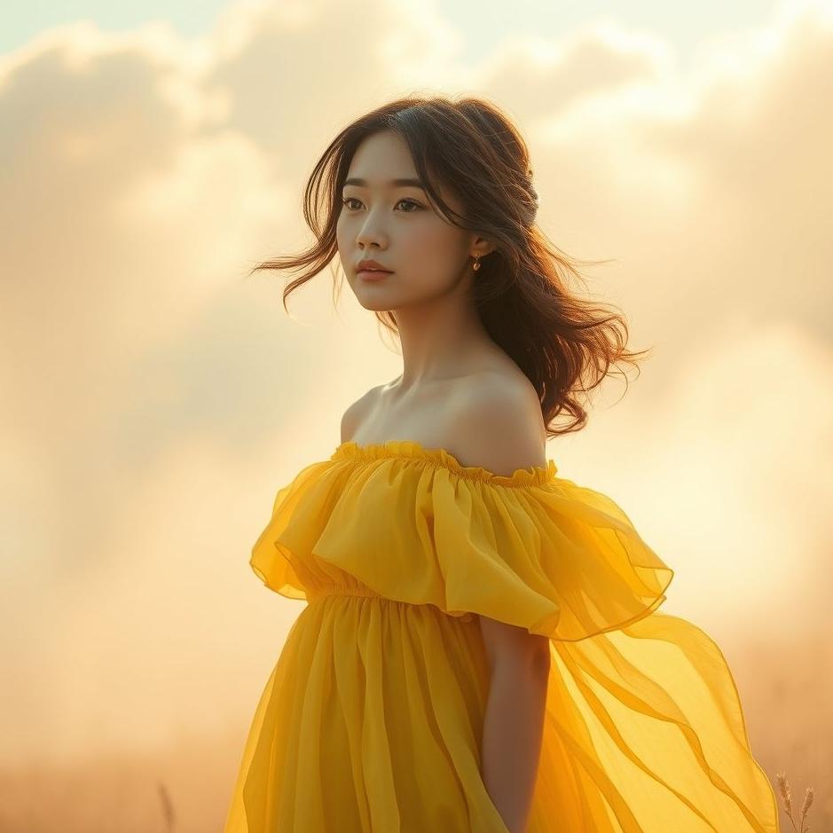 Dream : The girl you love in a yellow dress in a dream