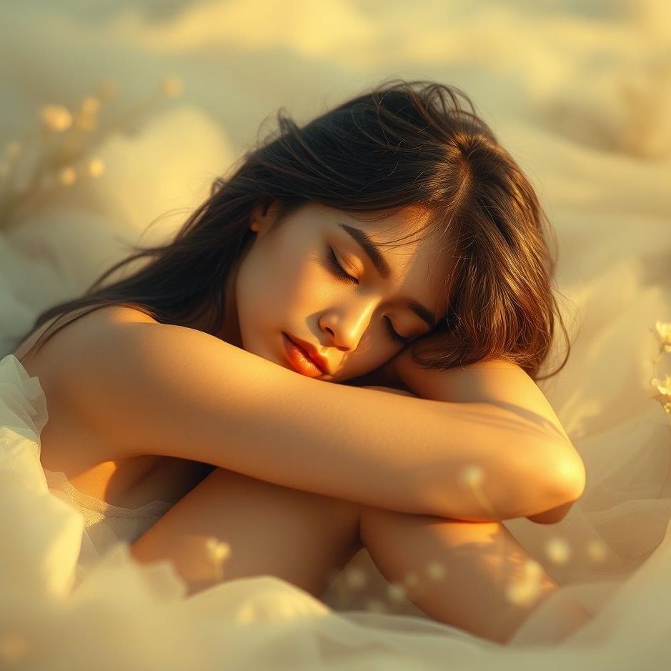 Dream : The girl you love lying on your knee in a dream